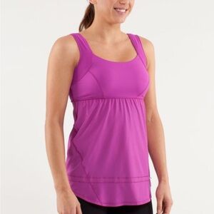 Lululemon Chase Me Tank Top - Size 8- Ultra Violet